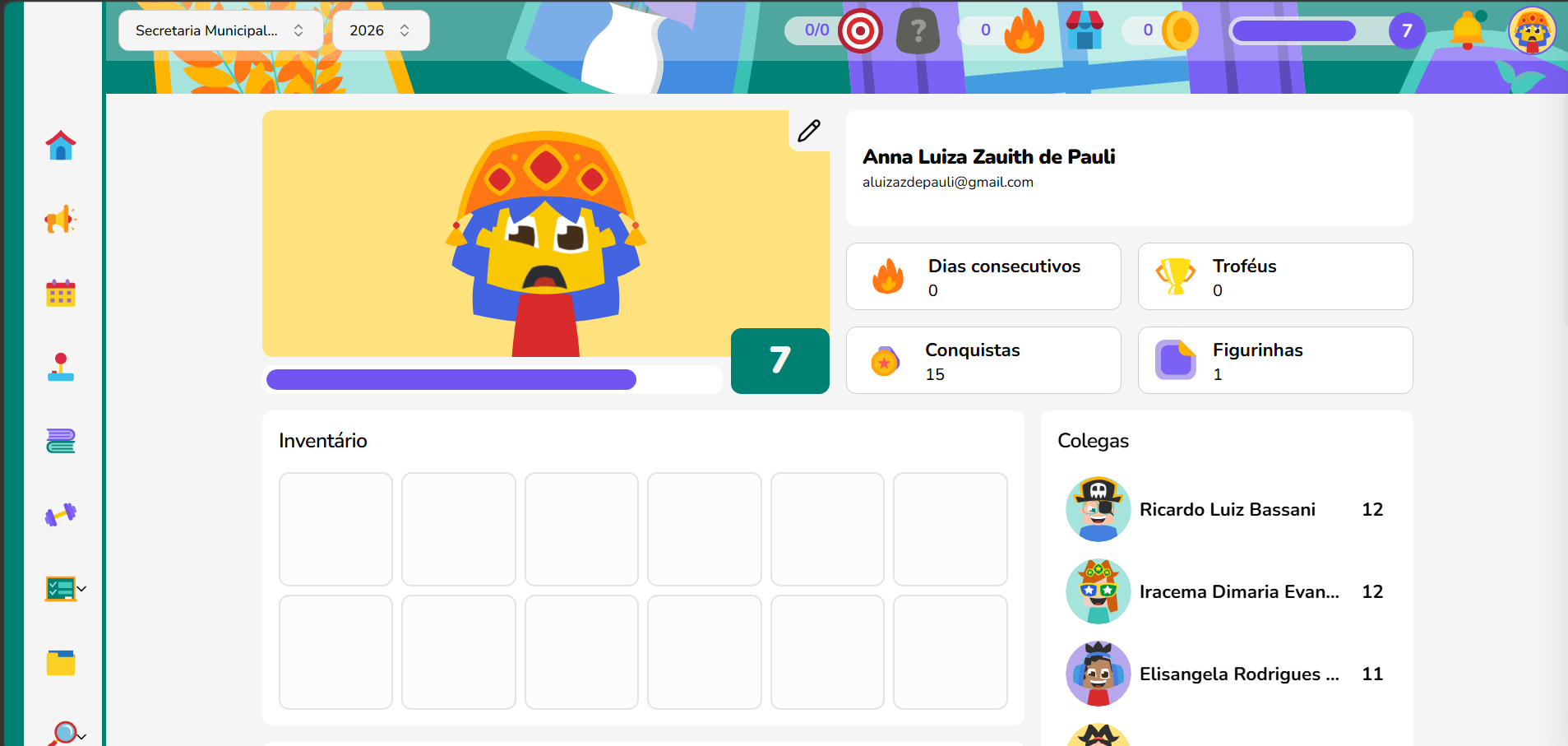 Perfil da Zabran redesenhado por Anna Luiza